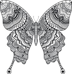 Butterfly Mandala Art - Beauty Mandala Pattern