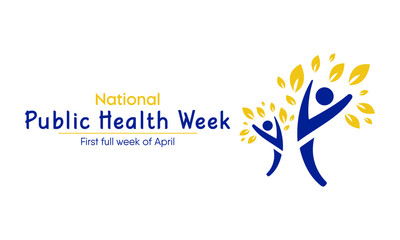 Vector illustration on the theme of National Public Health Week. observed in First full week of April.