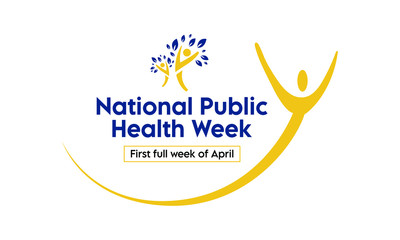Vector illustration on the theme of National Public Health Week. observed in First full week of April.