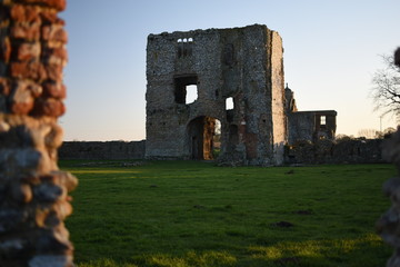 The inner gatehouse of Baconsthorpe Castle, in Norfolk, England, UK.