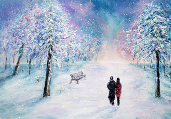 Couple in park