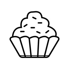 cup cake icon vector illustration