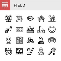 field icon set