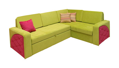 Colorful sofa isolated