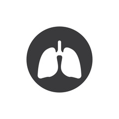 Lung logo vector illustration design template