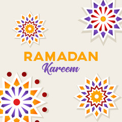 Ramadan Kareem Vector Design For Banner or Background