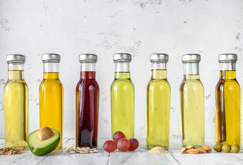 Assortment of vegetable oils - Powered by Adobe