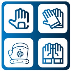 protecting icon set