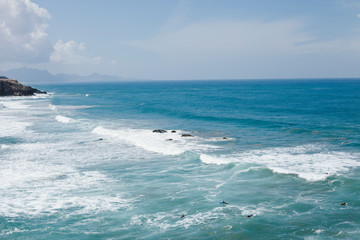 ocean fuerteventura sea blue water surfen sky weather 