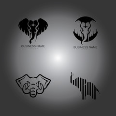 Fototapeta premium Elephant Logo Template Vector Illustration design