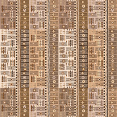 Ethnic boho brown pattern in african style