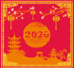 Mid-Autumn Festival for Chinese New Year 2020 - card