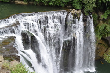 Fototapeta na wymiar Shifen Waterfall at New Taipei City, Taiwan