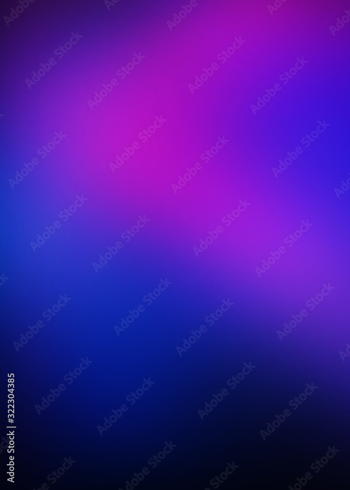 Poster Abstract gradient background. Ultraviolet glow on a dark abstract background. Empty wallpaper template