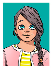 Girl character portrait