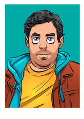 Man character portrait