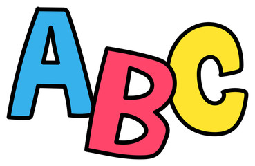 かわいいABCのイラスト素材