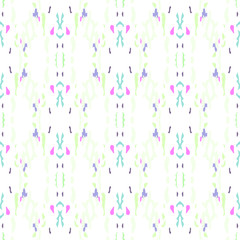 Ikat, Tie Dye. Batik, Hand Drawn Seamless 