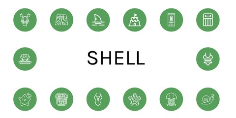 shell icon set