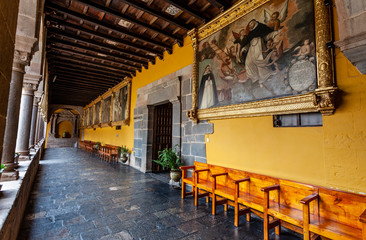 Iglesia De Santo Domingo: Korikancha (Qorikancha) - the Inca temple of the sun in Cuzco, Peru,...