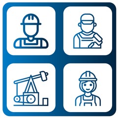 Set of drill icons