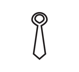 Tie icon vector design logo template