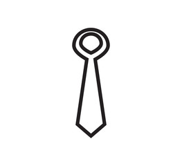 Tie icon vector design logo template