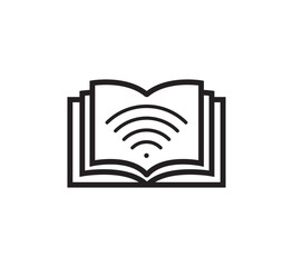 Book icon vector logo template