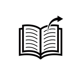 Book icon vector logo template