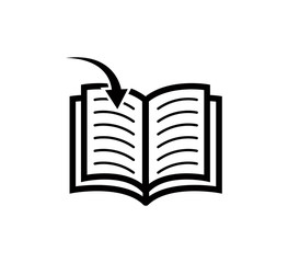 Book icon vector logo template