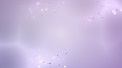 Chemical Molecular Structure 3D illustration background