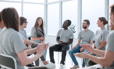 seminar participants sitting in the conference room