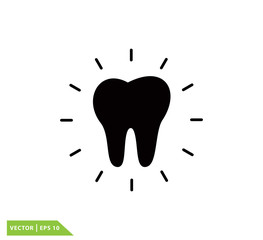 Dental icon vector logo template