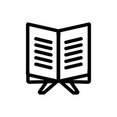 Koran icon vector. Thin line sign. Isolated contour symbol illustration