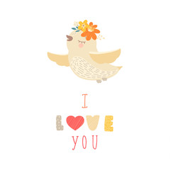 Vector illustration for children. Motivational text. Kid design for t-shirt, card, prints.