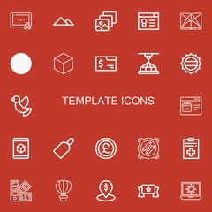 Editable 22 template icons for web and mobile