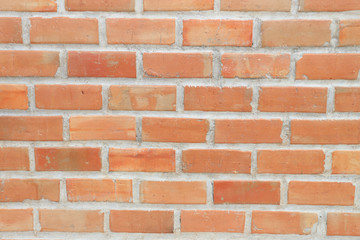 Surface of red brick wall. 