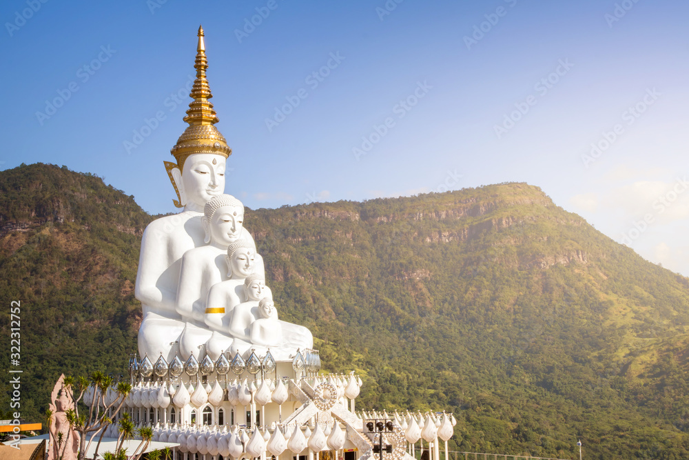 Wall mural amazing wat phra that pha son kaew temple, khao kho,phetchabun,thailand,the top of the view art of c