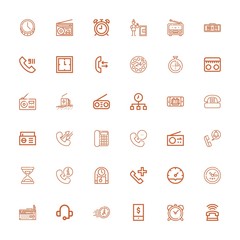 Editable 36 dial icons for web and mobile