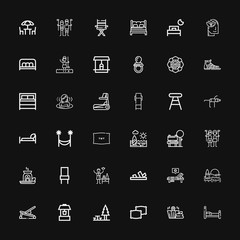 Editable 36 relax icons for web and mobile