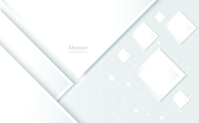 Abstract geometric white and gray color background. Vector, illustration