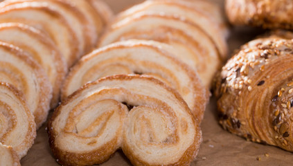 fried Palmier laid out on counter