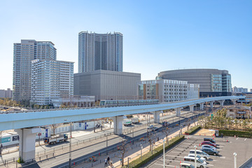 Fototapeta premium 新豊洲の街並み