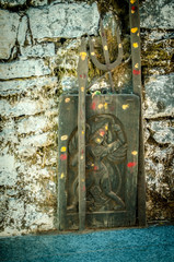 Stone idol of deity in South India