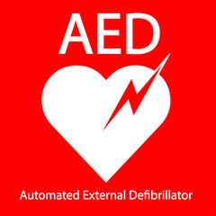 AED Emergency defibrillator AED icon