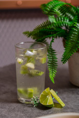 lime cocktail apple mojito