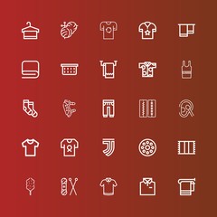 Editable 25 cotton icons for web and mobile