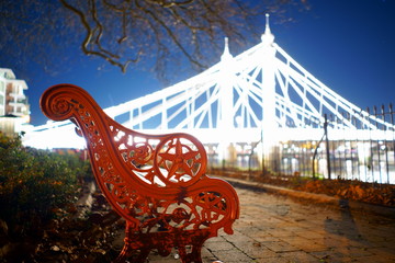 Take a pew for an Albert Bridge view