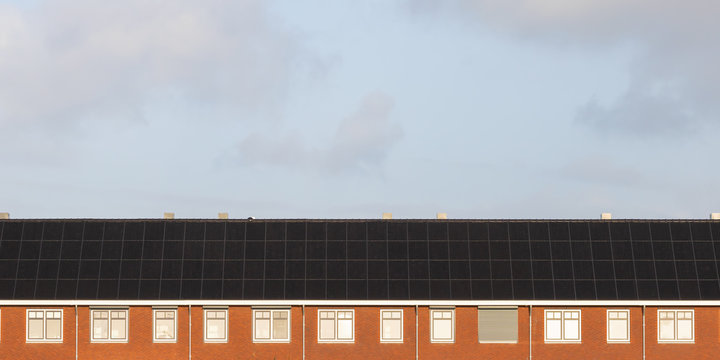 New Dutch houses with solar panels