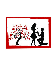 Plakat Love tree